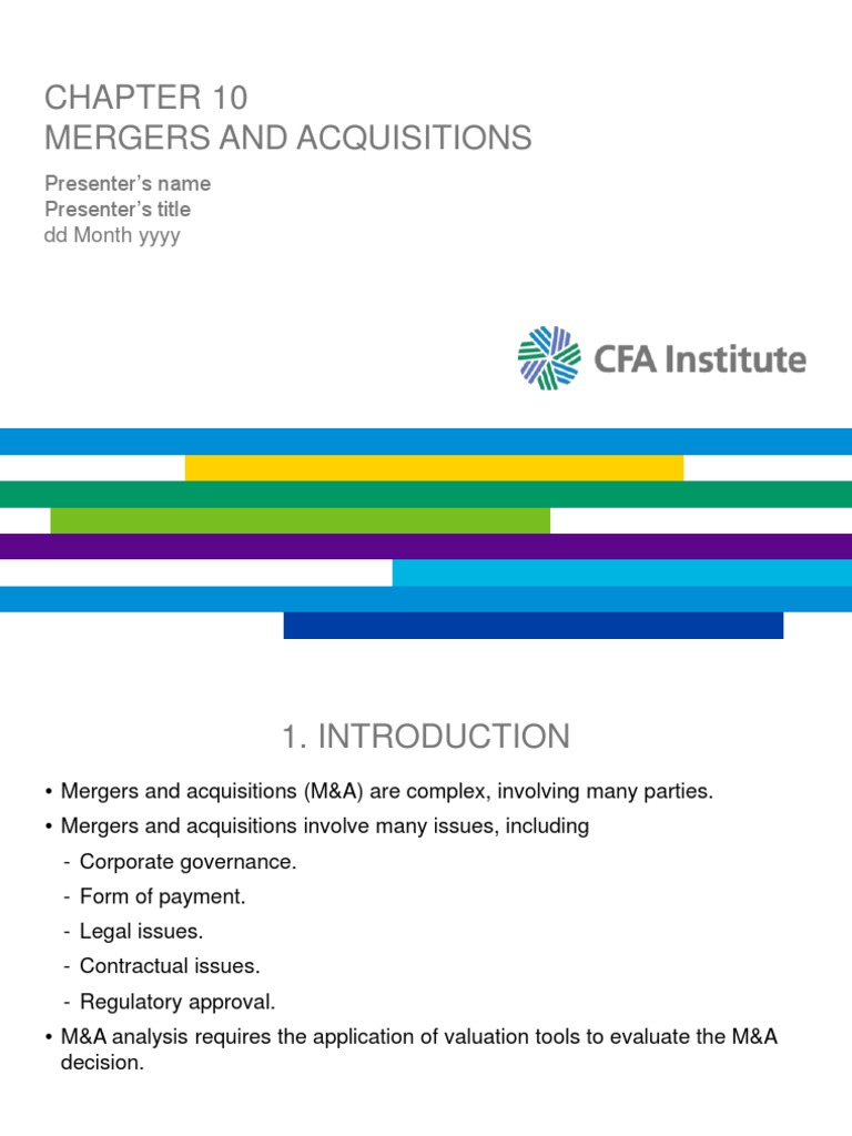 Corporate Finance Chapter10 | PDF | Mergers And Acquisitions | Takeover