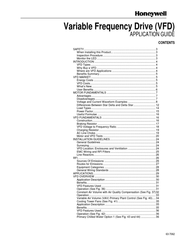 Honeywell VFD | Power Supply | Resistor
