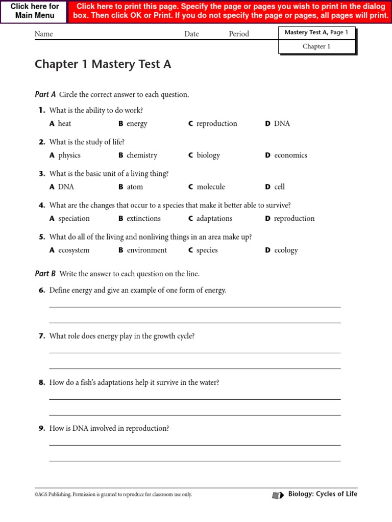 Chap Test Cellular Respiration Cell (Biology)