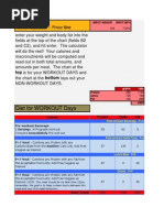 Super Hero Nutrition Calculator - Phase 1