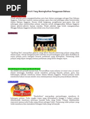 Contoh Aktiviti Bi Pdf
