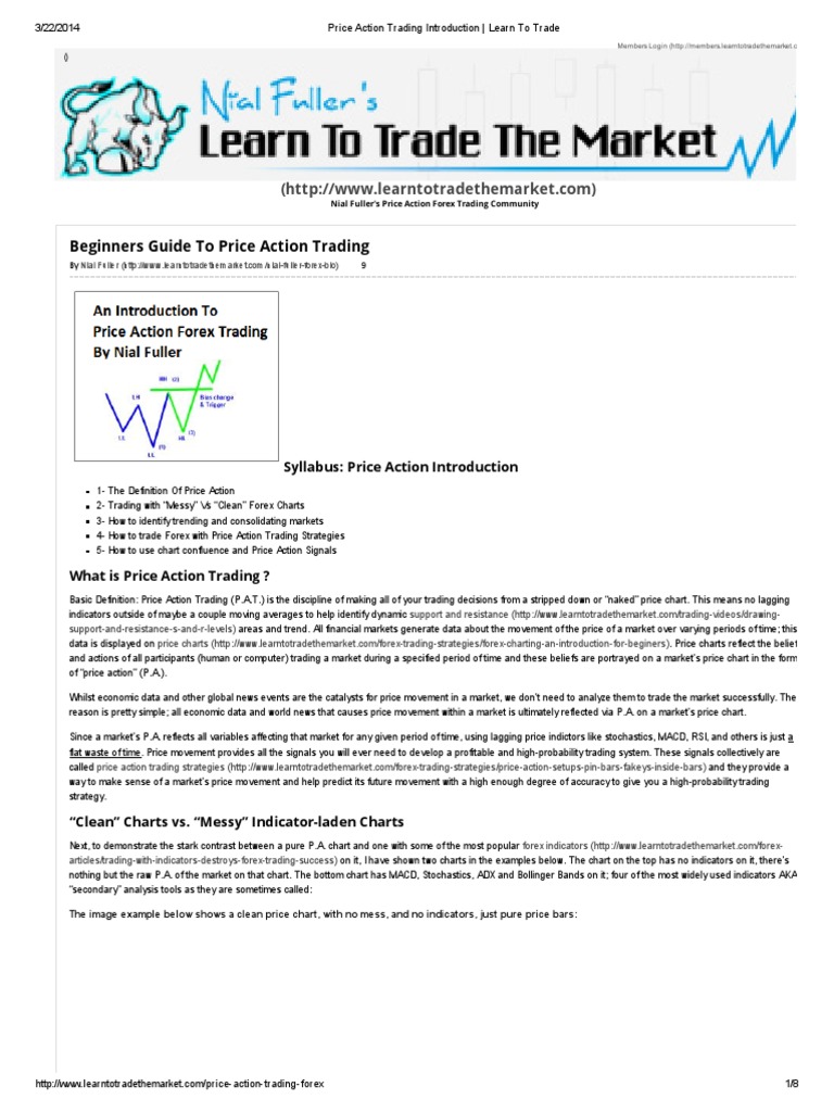 Price Action Trading Introduction - Learn To Trade | PDF | Futures ...