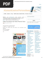 Download Daftar Perusahaan Dan Pabrik Phenolic Resin _ Alamat Kantor Perusahaan by Frandi Barasa SN221612404 doc pdf