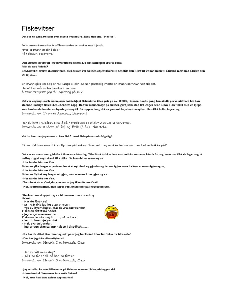 Fiske Vits Er | PDF