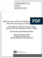 Birth Outcomes and Maternal Residential Proximity to Natural Gas Development in Rural Colorado - National Institute of Environmental Health Sciences