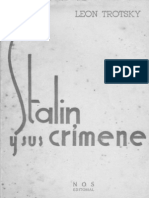 Stalin y Sus Crímenes. LEON TROTSKY. Traducción directa del ruso. 1947.
