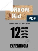 Dossier Campamento de Verano ORSON the KID 2013
