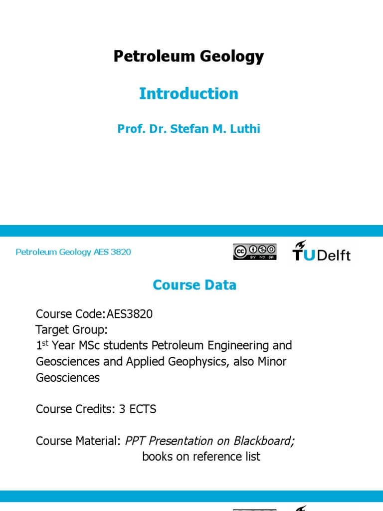 Introduction to Petroleum Geology Course | PDF | Petroleum Geology ...