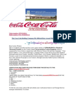 The Coca Cola Bottling Company PLC Official Prize Award Winner Notification