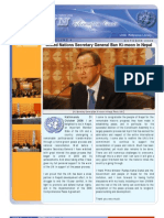 United Nations Secretary General Ban Ki-Moon in Nepal