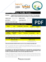 Vsu Educ 202 Class Profile Form