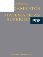 Fundamentos de Las Matematicas Superiores SHIPACHEV