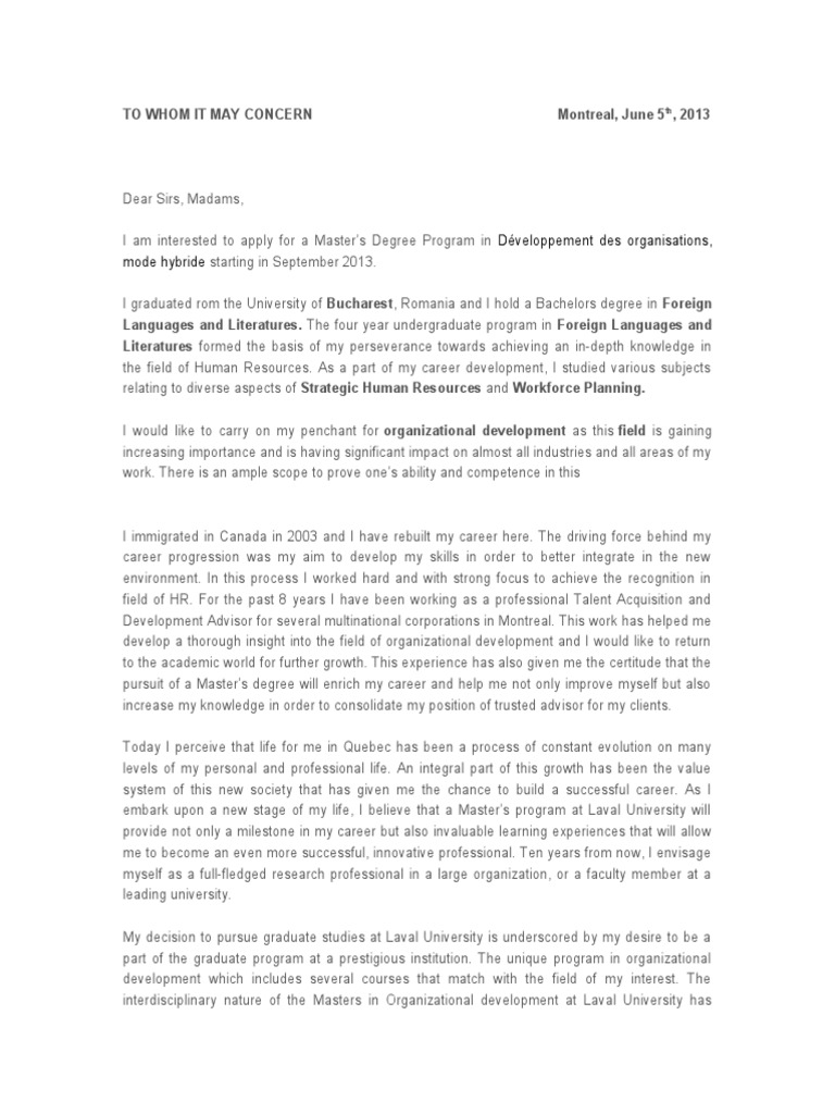 ULaval Letter | PDF