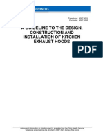 Guideline For The Design Construction and Installation of Kitchen Exhaust Hoods PDF