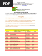 LOCAL DE PROVA FINAL