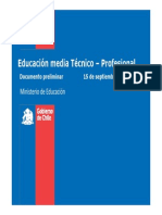 Propuesta Del Mineduc para La Educación Media Técnica Profesional Sept. 2011