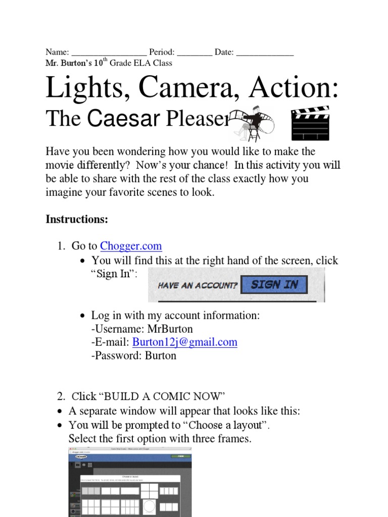 Chogger Worksheet | PDF