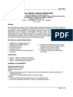 Resume Process Engineer May 2013