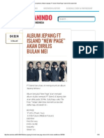 KoreanIndo _ Album Jepang FT Island “New Page” Akan Dirilis Bulan Mei