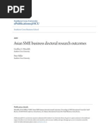 Asian SME Business Doctoral Research Outcomes