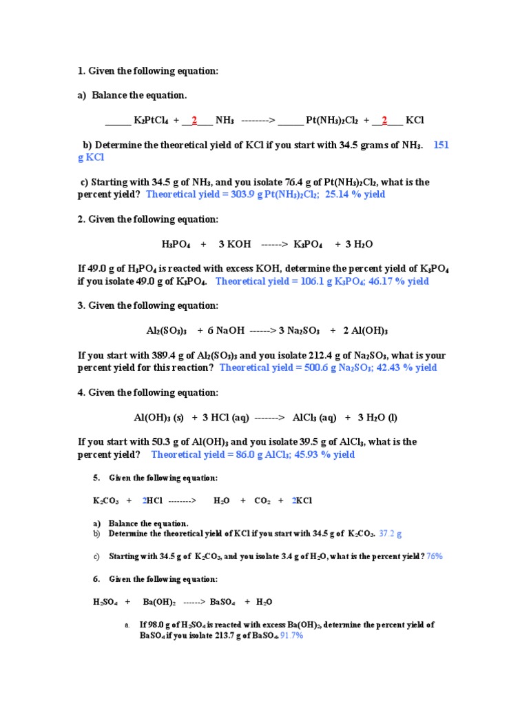 limiting-reactant-and-percent-yield-worksheet-side-2-7-youtube