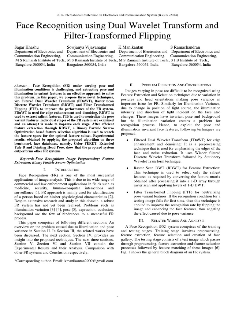 Face Recognition | PDF