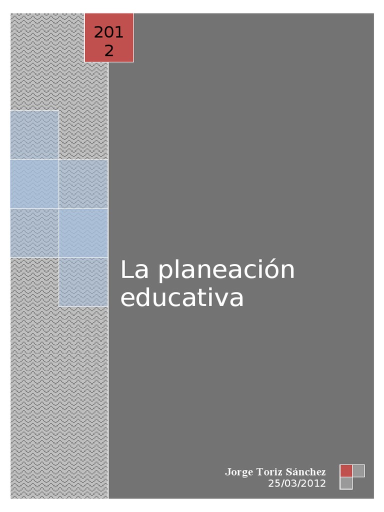 Planeacion Educativa | PDF | Planificación | Institución