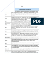 Financial Terminology Definition of The Financial Term