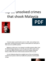 Top 10 Unsolved Crimes That Shook Malaysia