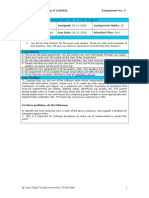 Software Engineering II - CS605 Fall 2006 Assignment 03