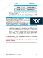 Software Engineering II - CS605 Fall 2005 Assignment 01