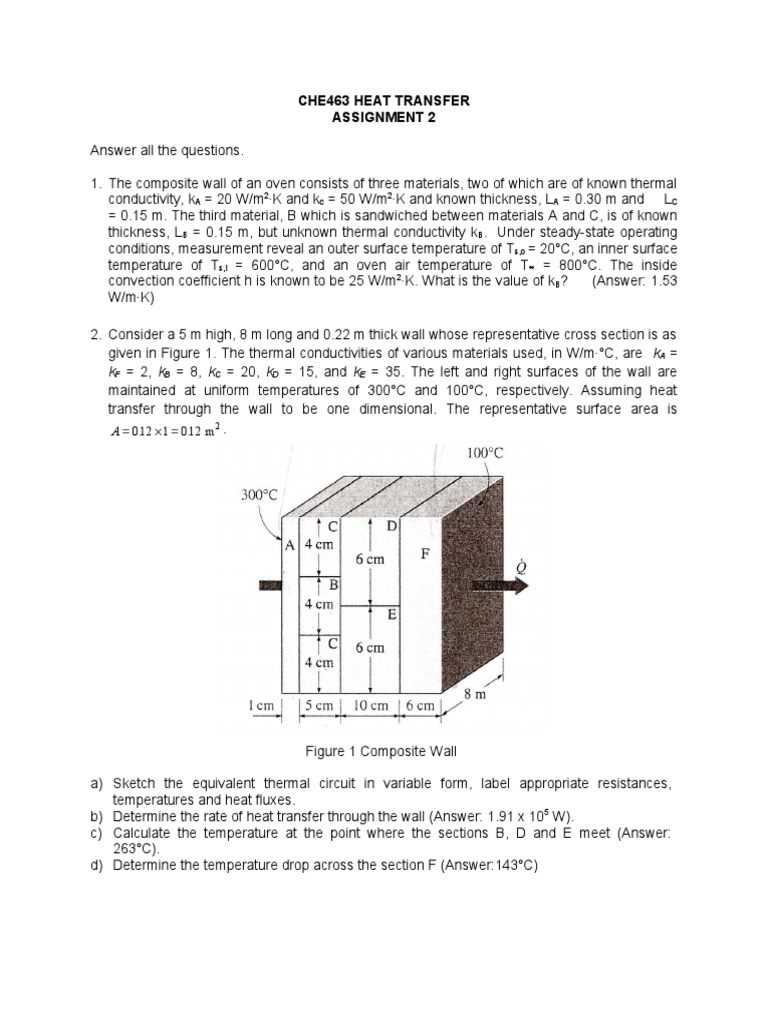 CHE463 Heat Transfer | PDF | Thermal Insulation | Heat Transfer