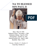 Novena To Blessed John Paul Ii