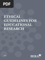 BERA Ethical Guidelines 2011
