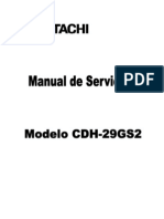 TV Color Modelo CDH-29GS2 Parts List