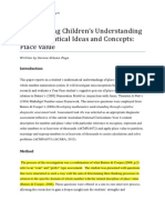 Investigation Childrens Understandings of Mathematical Ideas and Concepts Highlighted