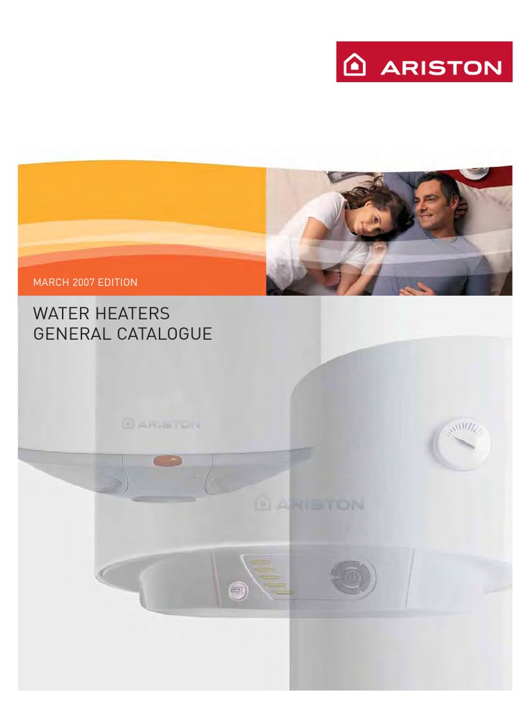 Ariston Water Heater Catalogue | PDF | Water Heating | Thermostat