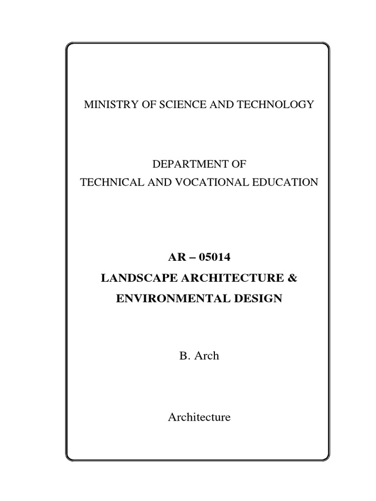 Landscape Architecture And Environmental Design PDF Leaf Ecology