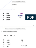 Teknik Menjawab Matematik Kertas 1 2003