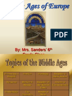 Middle Ages of Europe: By: Mrs. Sanders' 6 Grade Class