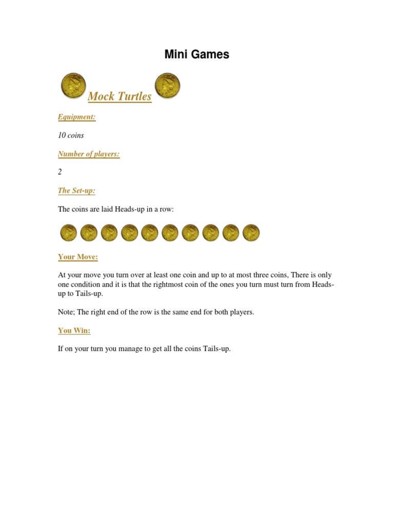 Fun Two-Player Mini Games Guide | PDF | Home & Garden