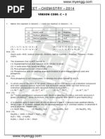 Karnataka CET / KCET 2014 Chemistry Solutions with Answers
