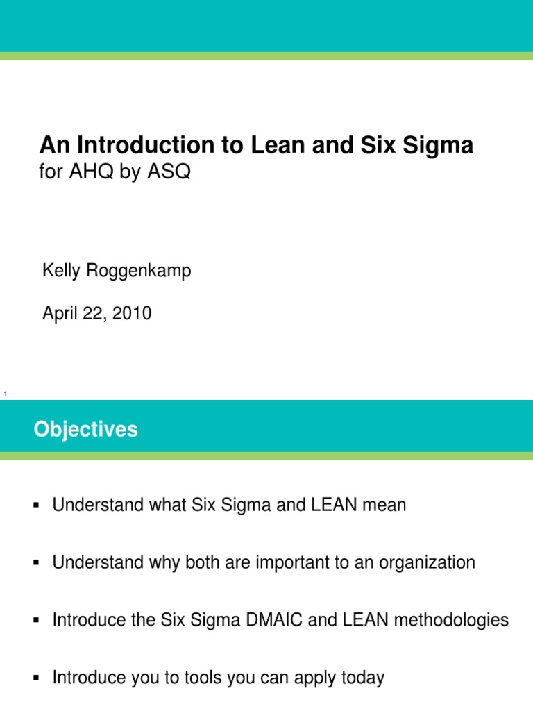 Lean Six Sigma Overview and Tools | PDF | Business | Technology ...