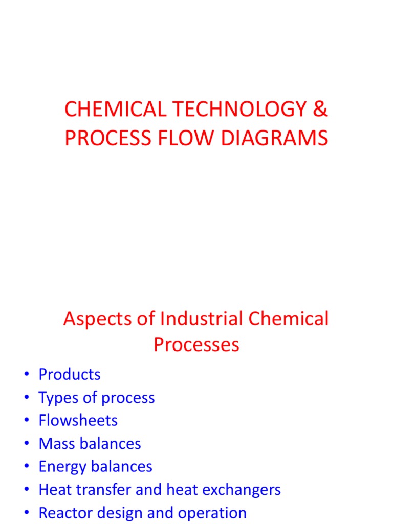 Chemical Process Flow Diagrams Overview | PDF
