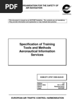 Download Specification of Training Tools and Methods _Aeronautical Information Services by jlferreira SN22175466 doc pdf