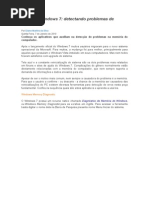 Dicas Do Windows 7 - Detectando Problemas de Memoria