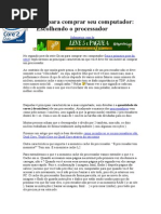 Dicas Para Comprar Seu Computador - Processador