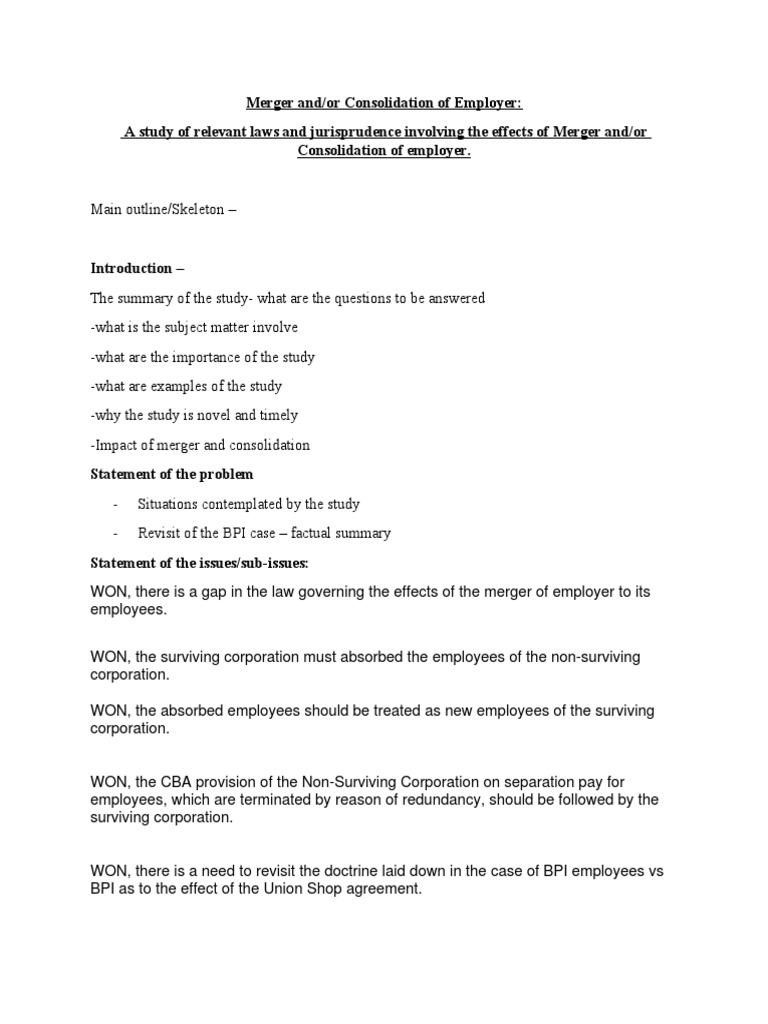 Effects of Employer Mergers on Employees | PDF | Career & Growth | Business