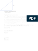 Contoh surat sokongan Contoh surat sokongan