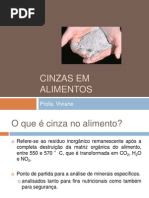 Cinzas Em Alimentos
